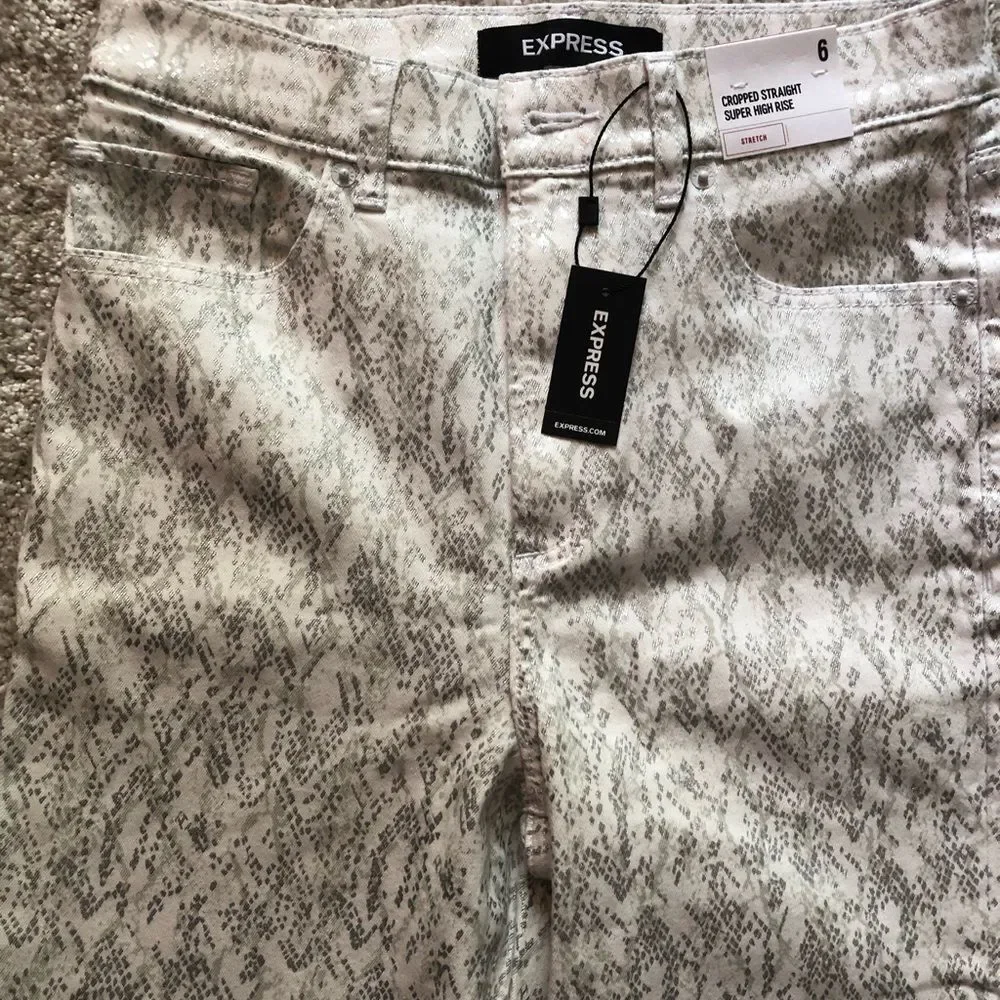 Express cropped straight pants